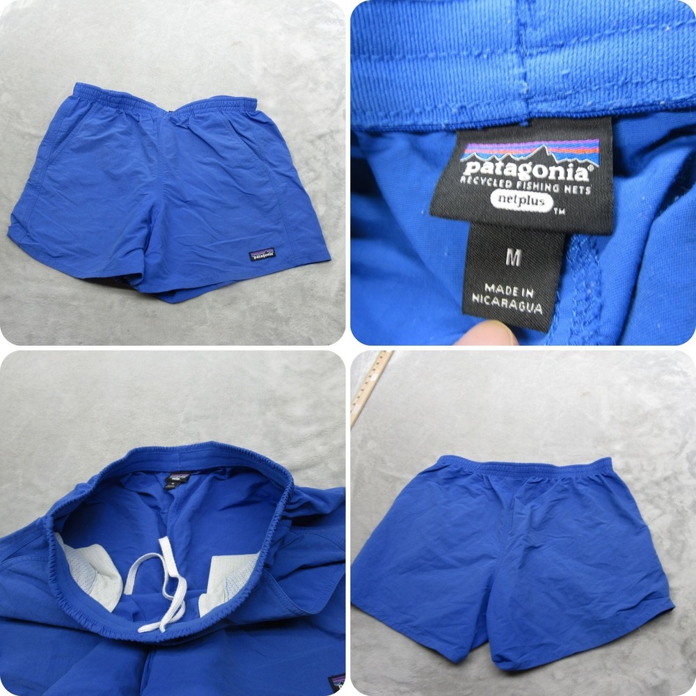 Patagonia Shorts Mens‎ Medium Blue Nylon Drawstring Netplus Swim Trunks Unlined